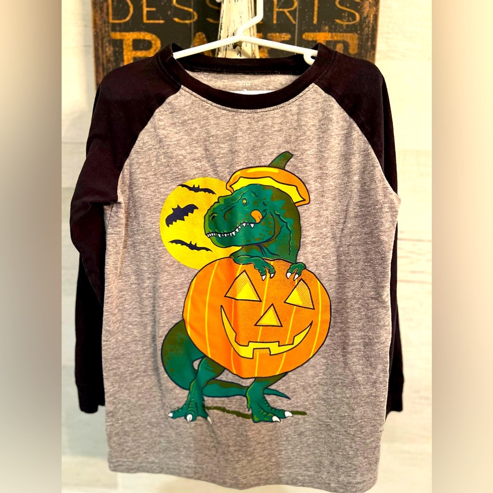 Carters Kids Halloween Dinosaur Long Sleeve Tee